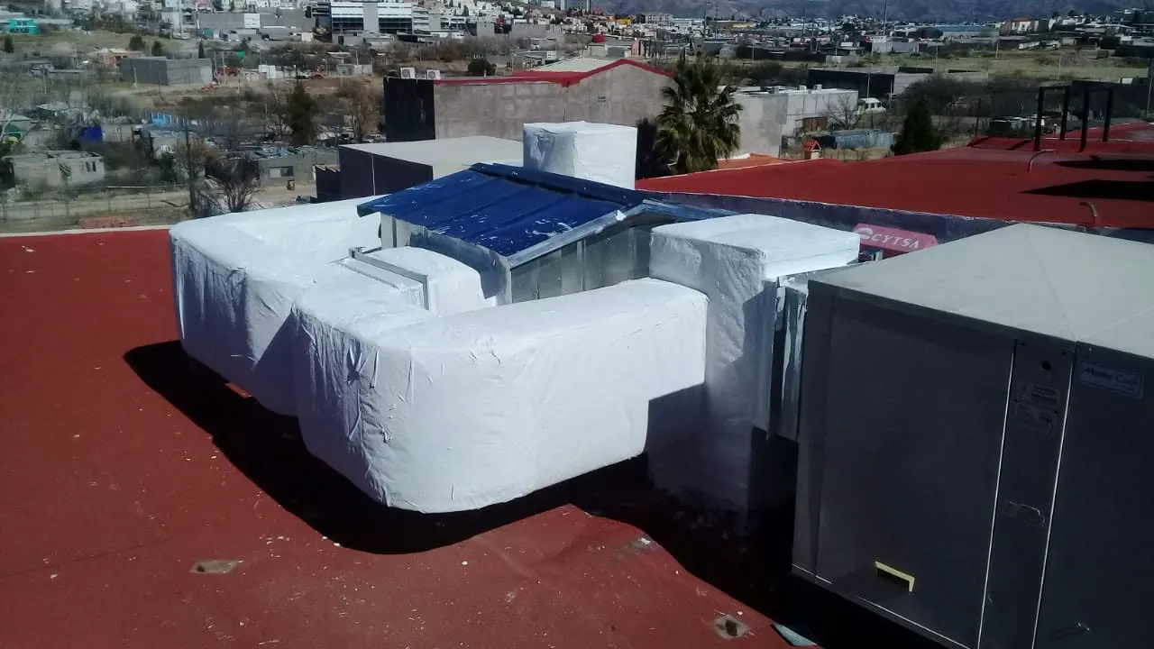 Ventilación industrial y ductería — trabajo real de Climas y Refrigeración Delta