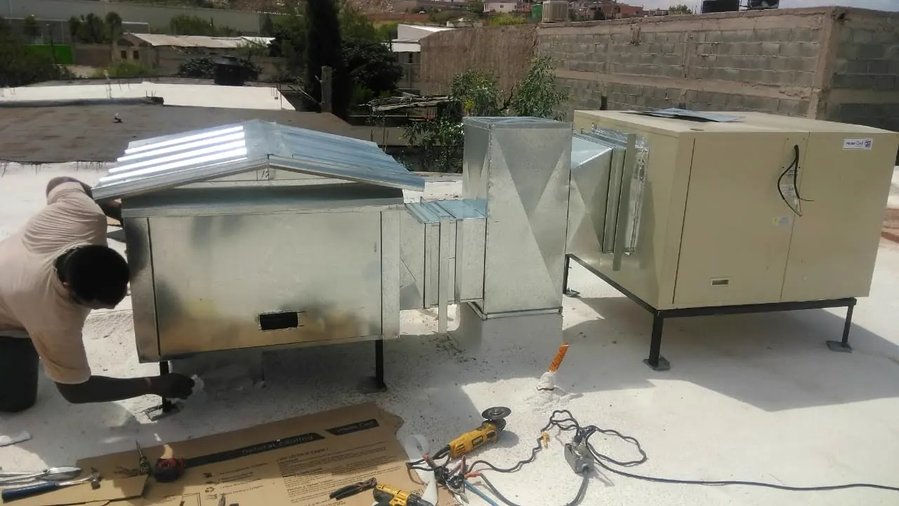 Sistemas de climatización industrial — trabajo real de Climas y Refrigeración Delta